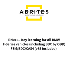 Picture of BN016 - Key learning for All BMW F-Series vehicles (including BDC by OBD) FEM/BDC/CAS4 (v85 included)