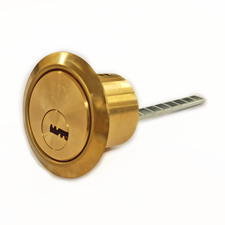 Picture of E7X Dimple Rim Cylinder - Polished Brass