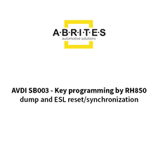 Picture of AVDI SB003 - Key programming by RH850 dump and ESL reset/ synchronization