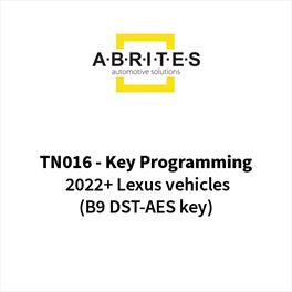 TN016 AVDI Lexus 2022+ Key Programming (B9 DST-AES Key) Special Function