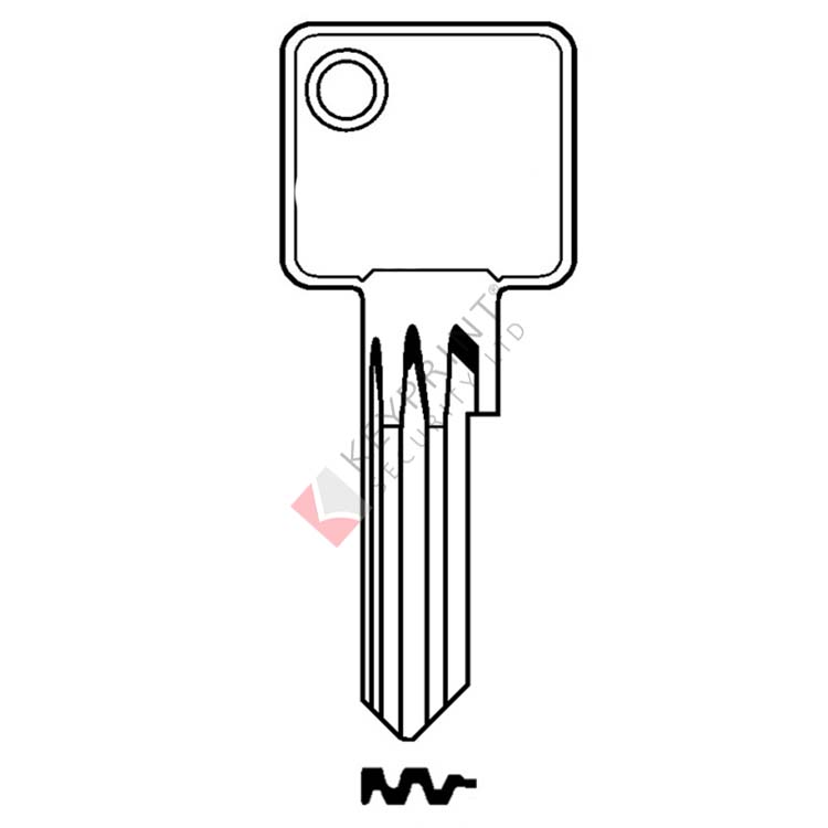 Silca AB95 ABUS Cylinder Key Blank