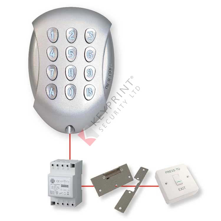 Galeo Digicode? Remote Electronics Keypad Kit With Electric Strike (100 User)