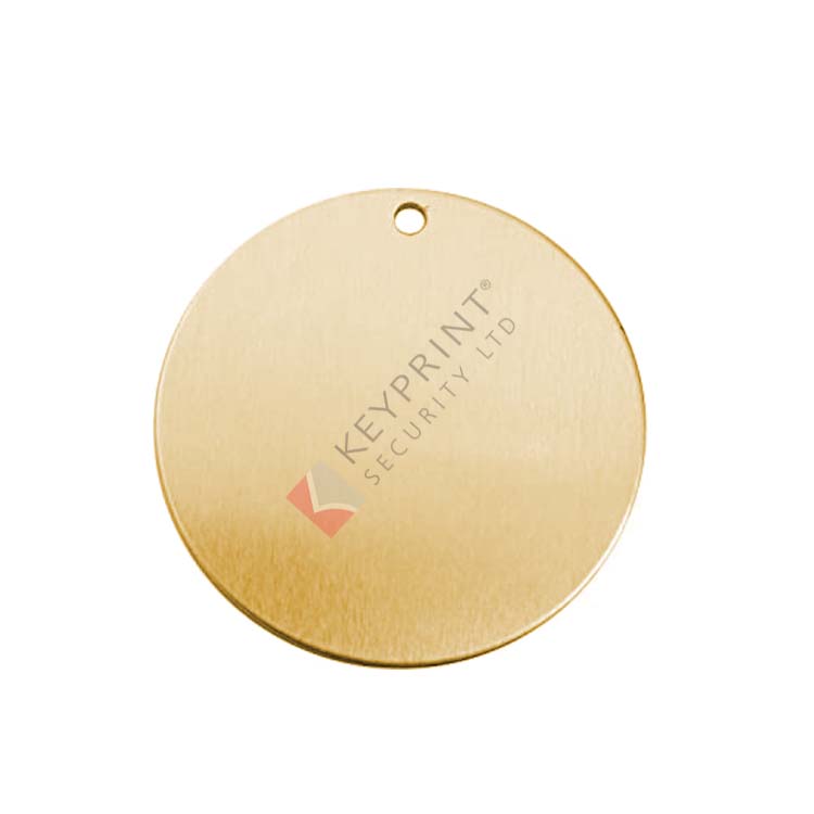 Name Discs 30mm Brass