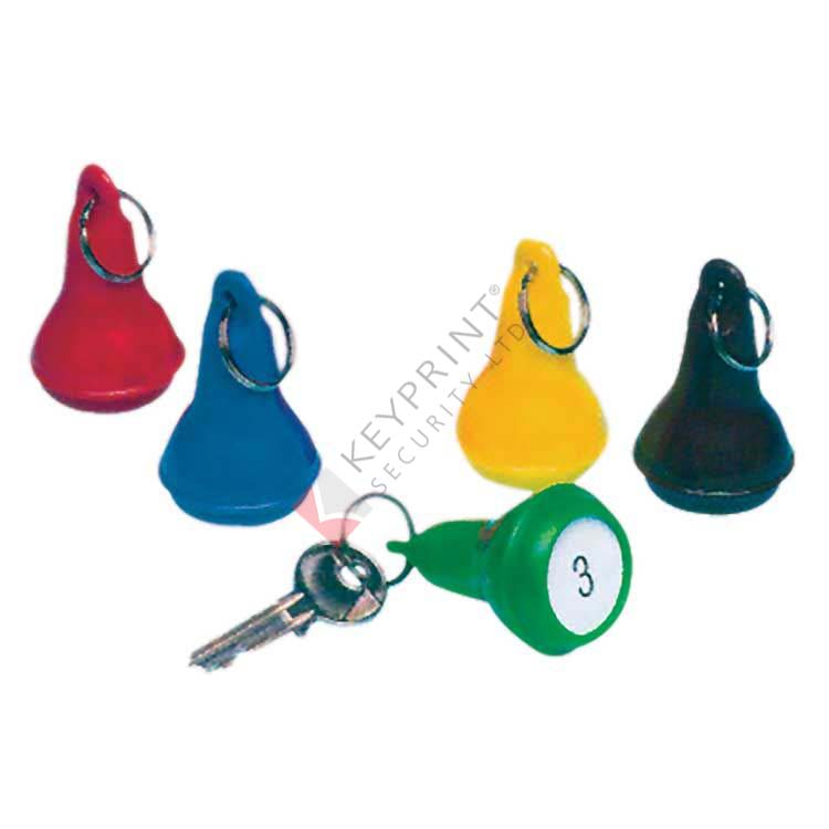 Pear Shape Key Tags - Black