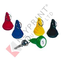 Pear Shape Key Tags - Red