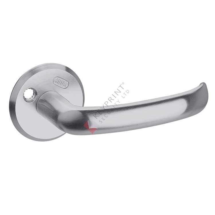 ASSA 640 Classic Lever Handle - Unsprung with Round Roses