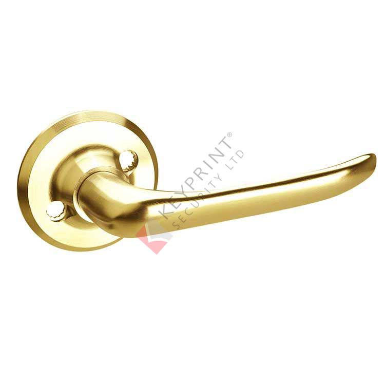 ASSA 6696 Classic Lever Handle - Sprung with Round Roses