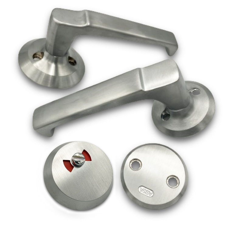 Assa 9565T Disabled Handle and Accessory Set - Right Hand - Satin Chrome