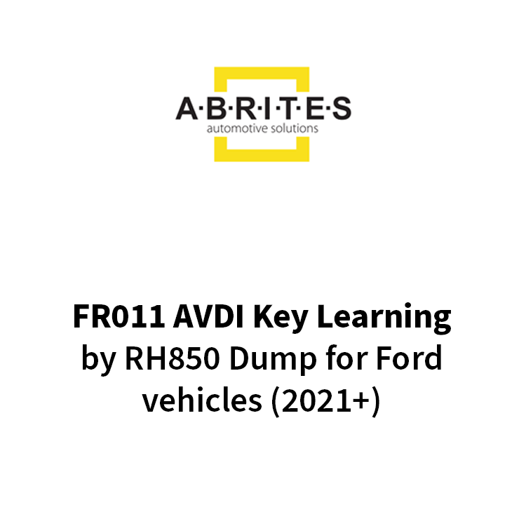 FR011 AVDI Key Learning by RH850 Dump for Ford vehicles (2021+)