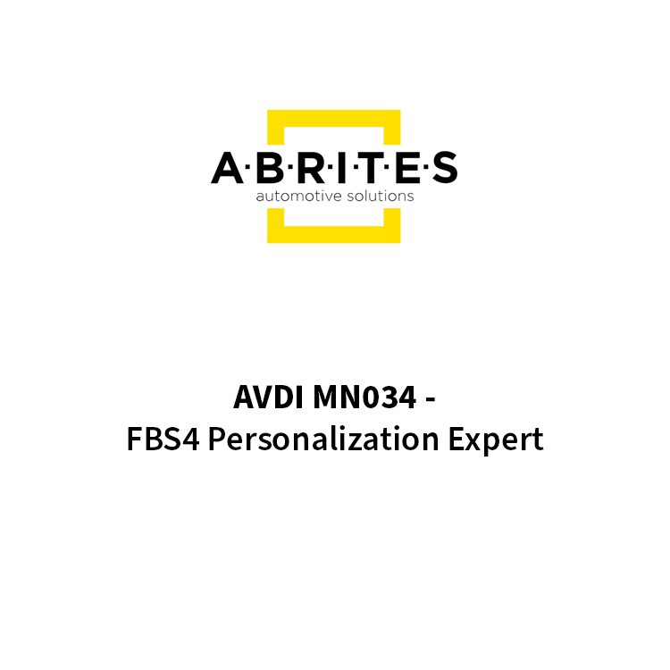 MN034 - AVDI FBS4 Personalization Expert