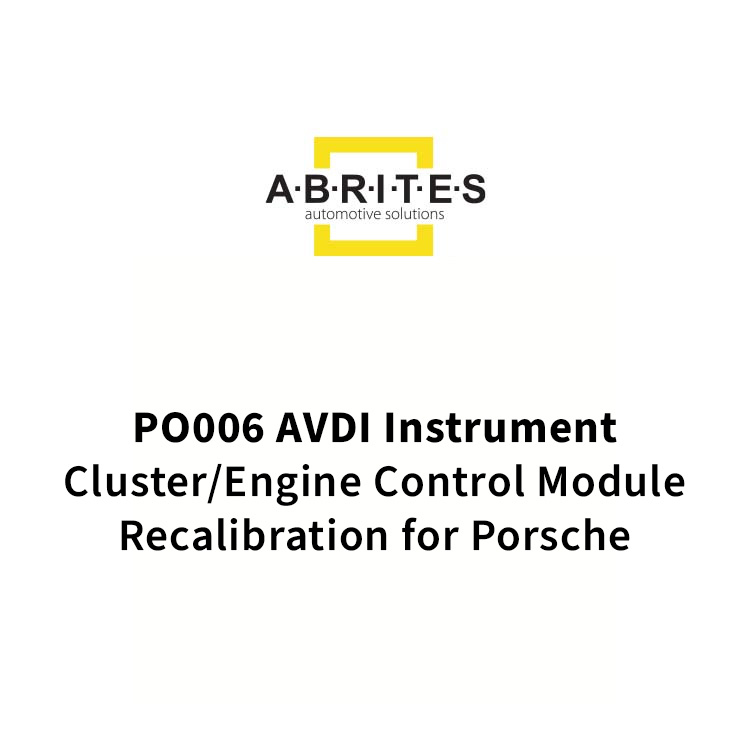 PO006 AVDI Instrument Cluster/Engine Control Module Recalibration for Porsche