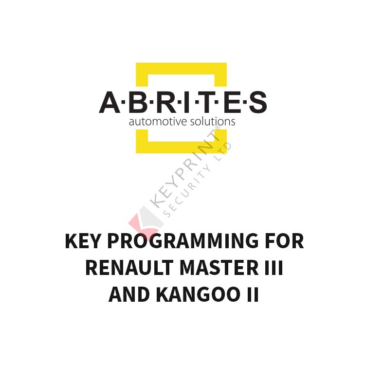 RR021 - AVDI Key programming for Renault Master III and Kangoo II