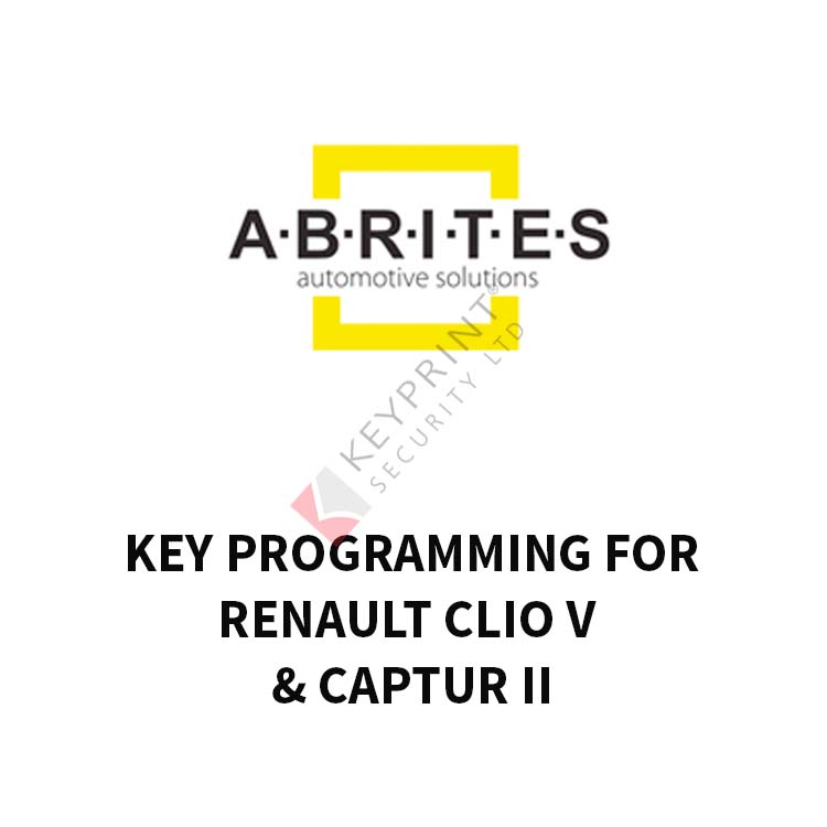 RR022 - AVDI Key programming for Renault Clio V/Captur II