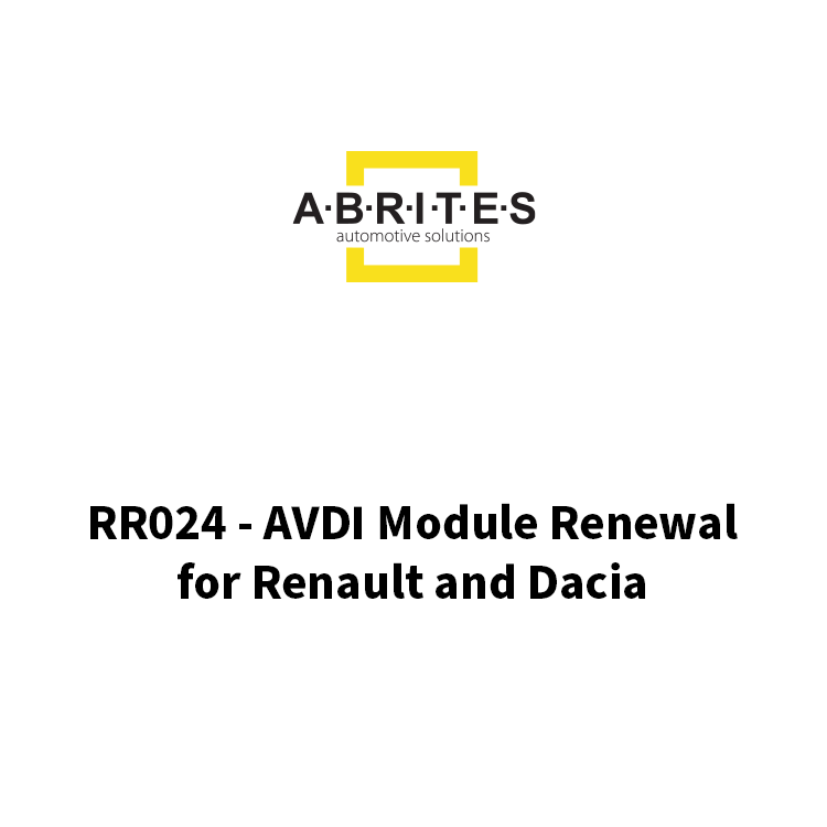 RR024 - AVDI Module Renewal for Renault and Dacia Special Function