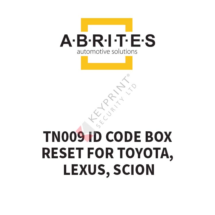 TN009 ID Code Box Reset for Toyota, Lexus, Scion