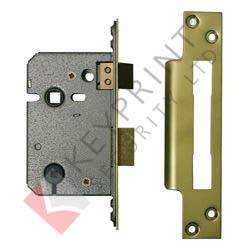 64mm Bathroom Lock With 45mm Backset - Satin Chrome