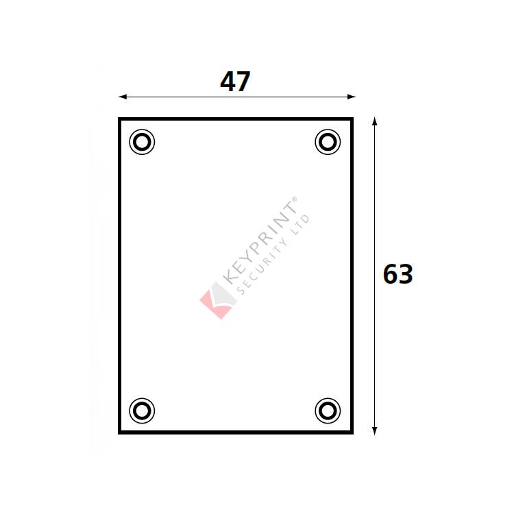 WKS Blanking Plate Escutcheon (Screw-On) - Polished Brass