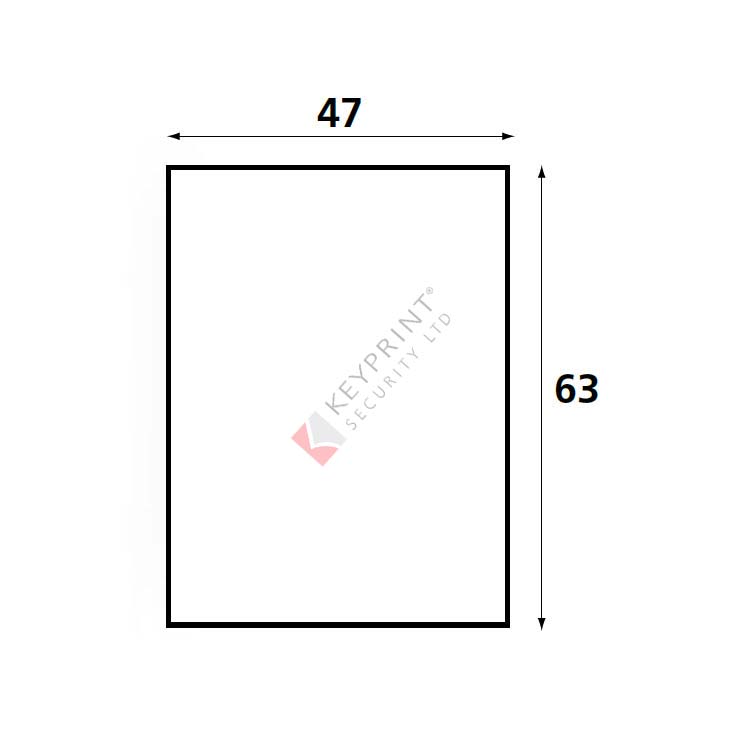 WKS Blanking Plate Escutcheon (Stick-On) - Polished Brass