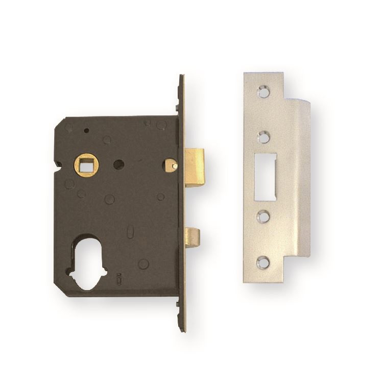 64mm Dual Profile Nightlatch With 45mm Backset - Satin Brass