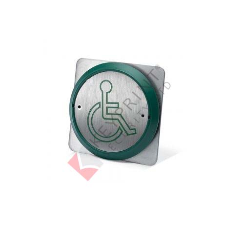 DDA Exit Button With Wheelchair Logo - Heavy Use - Flush