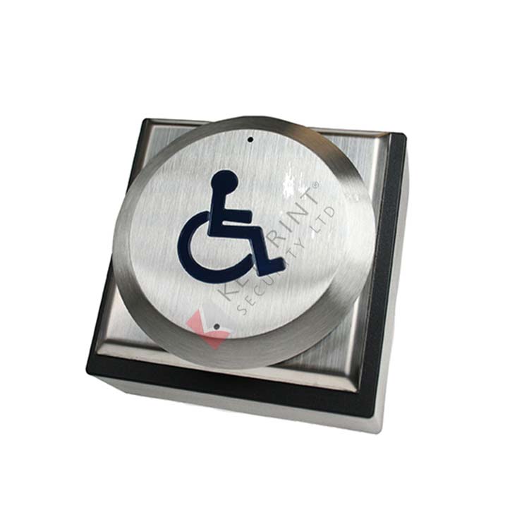 Large DDA Exit Button With Wheelchair Logo - Heavy Use - Flush