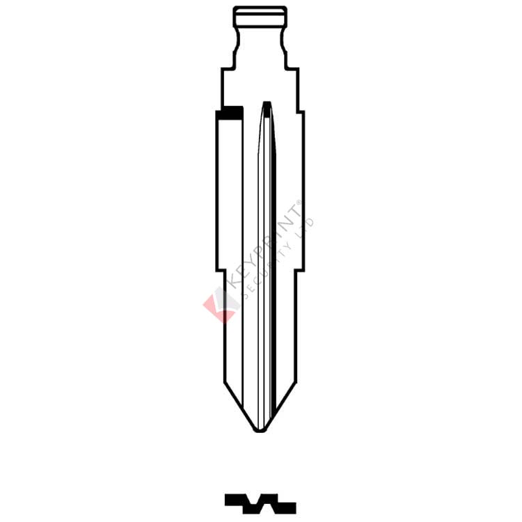 DH5RFH Silca Flip Key Blade