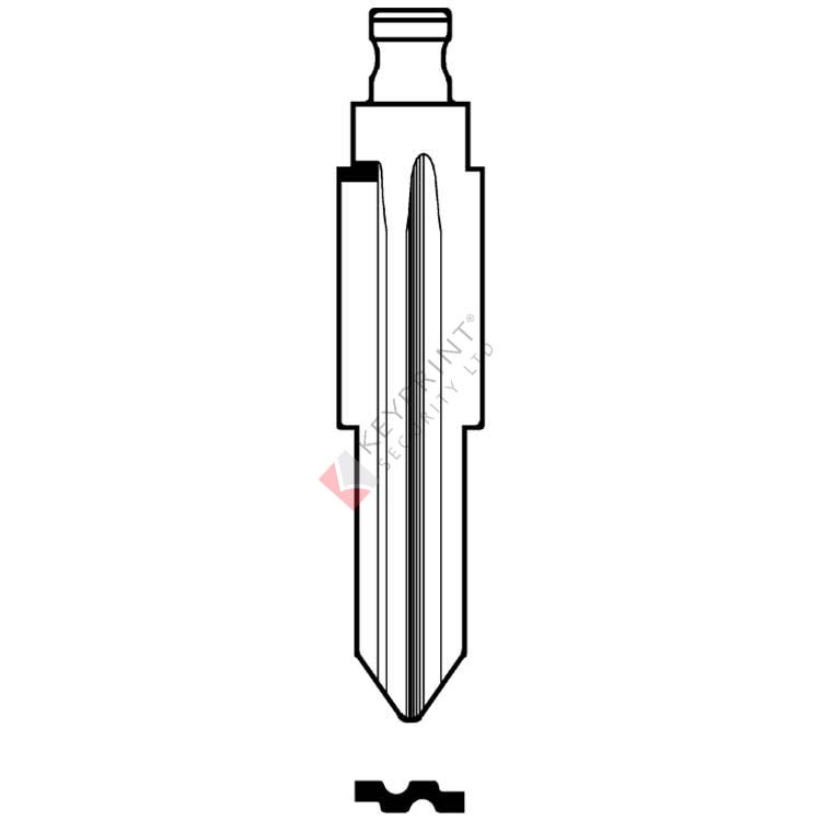 DWO4RFH Silca Flip Key Blade