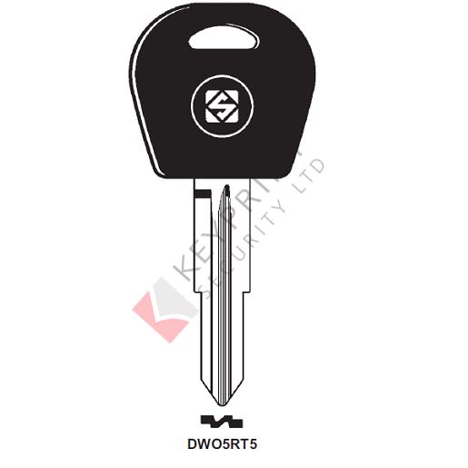 DWO5RT5 Transponder Key Blank for Daewoo (CASE ONLY)