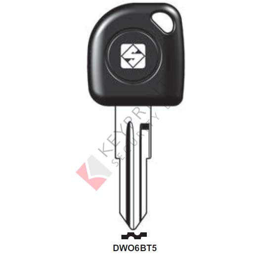 DWO6BT5 Transponder Key Blank for Daewoo (CASE ONLY)