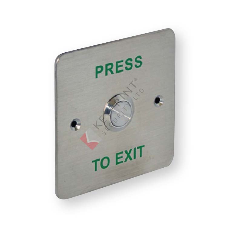 Stainless Steel Exit Button - Flush