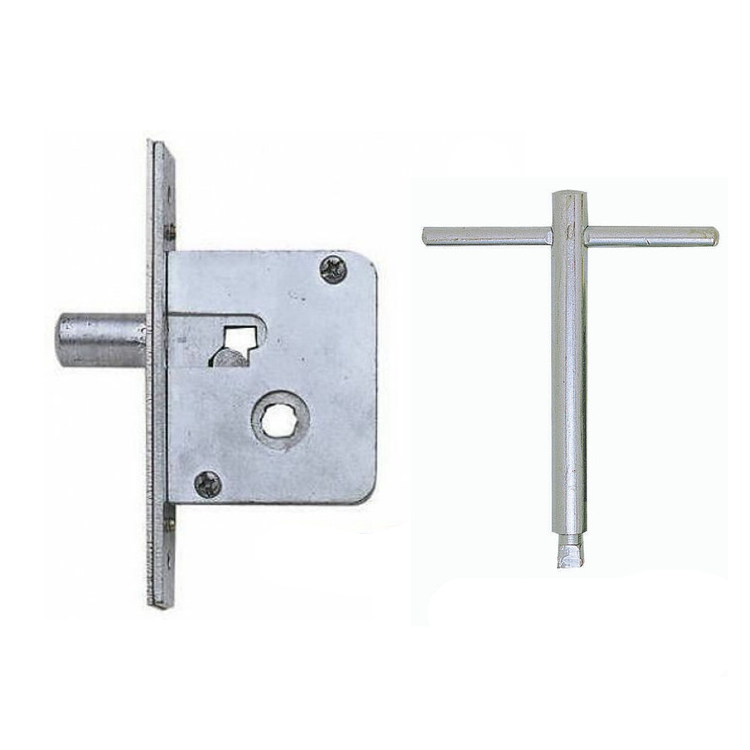 Nickel Plated Mortice Budget Lock & Key