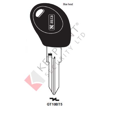 GT10BT5 Transponder Key Blank for Fiat (CASE ONLY)