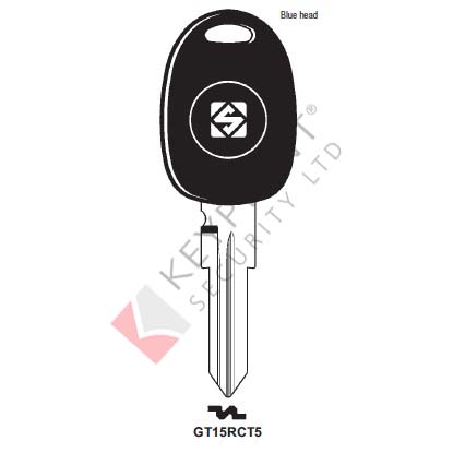 GT15RCT5 Transponder Key Blank for Fiat (CASE ONLY)