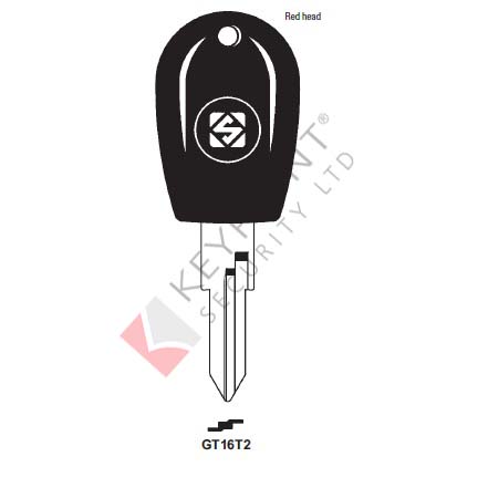 GT16T2 Transponder Key Blank for Alfa Romeo (CASE ONLY)