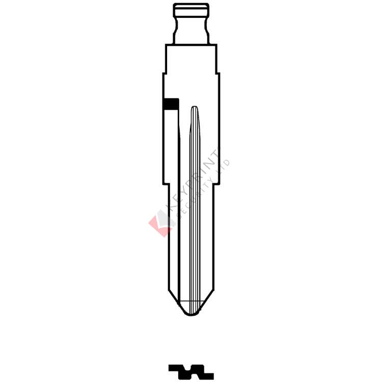 HON58RFH Silca Flip Key Blade