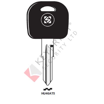 HU46AT5 Transponder Key Blank for Daewoo (CASE ONLY)