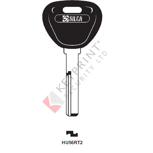 HU56RT2 Transponder Key Blank for Mitsubishi (CASE ONLY)