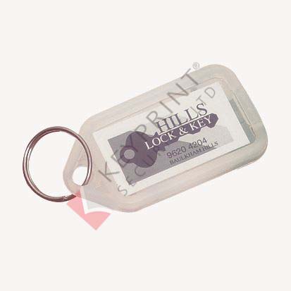 Custom Printed Key Tags - Clear