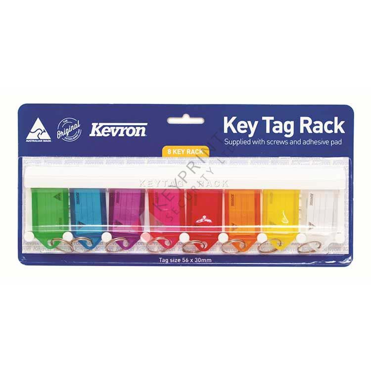 Kevron Key Tag Rack with 8 key Tags