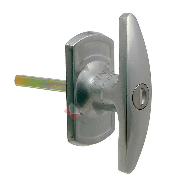 Short Spigot Garage Door 'T' Handle (Diamond Spindle)