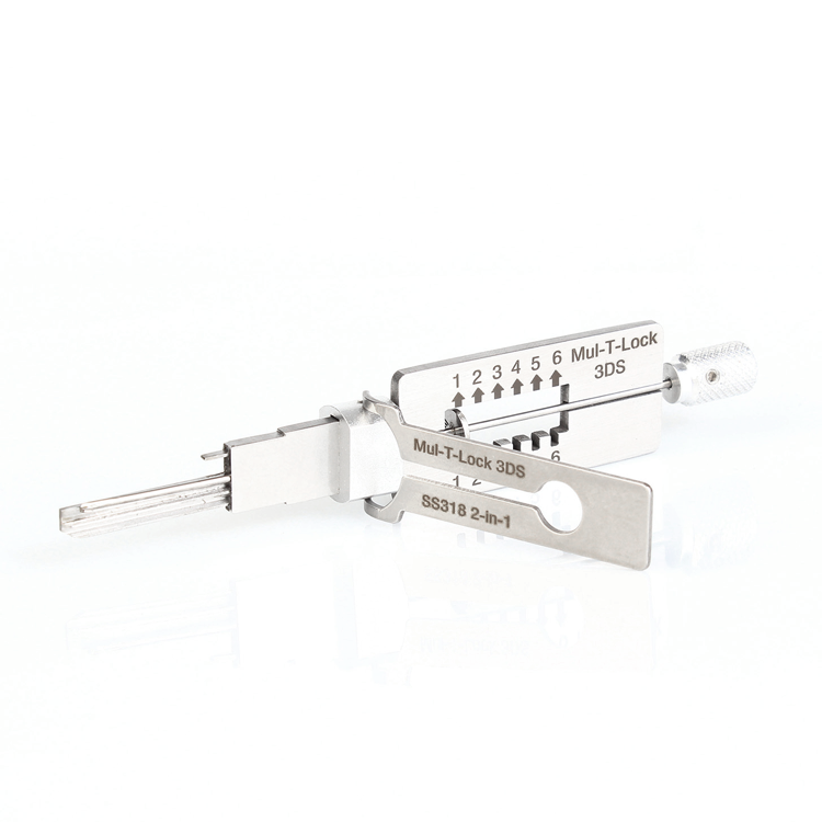 Lishi-Style Mul-T-Lock 3DS 2-in-1 Pick & Decoder