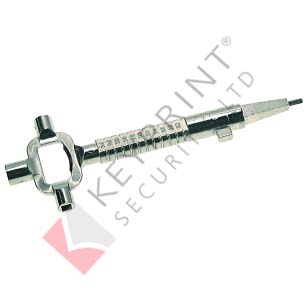 Metal Universal Key For Profile Cylinder With Square Drive