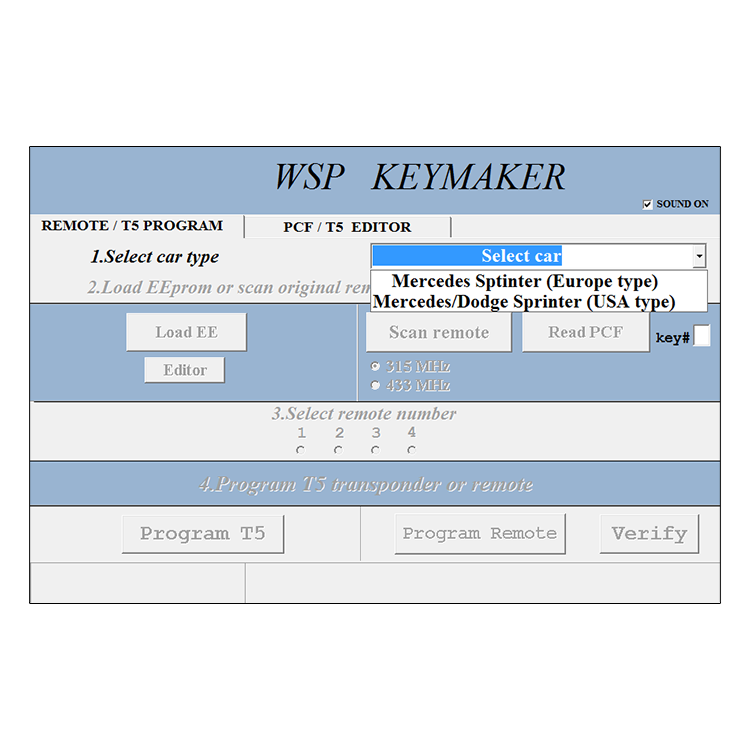 WSP (Sprinter W901-W902-W903-W904-W905) software update for MB Remote Keymaker