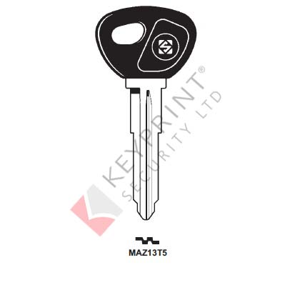 MAZ13T5 Transponder Key Blank for Mazda