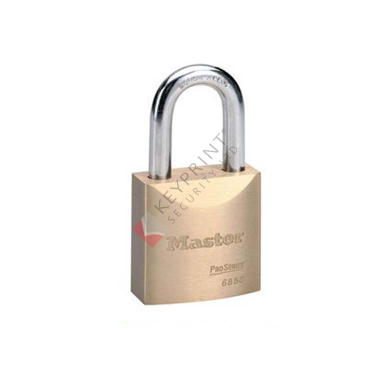 48mm Master Wide 6850 ProSeries Solid Brass Rekeyable Pin Tumbler Padlock