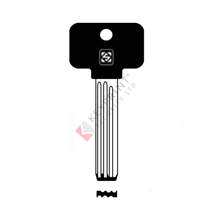 Silca MTK12RP Mul-T-Lock Dimple Key Blank