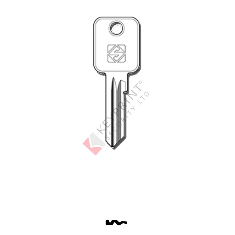 Silca MXU1R Cylinder Key Blank for Maxus