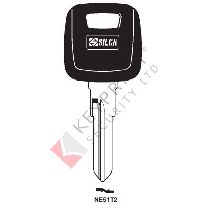 NE51T2 Transponder Key Blank for Volvo (CASE ONLY)