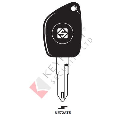 NE72AT5 Transponder Key Blank for Peugeot (CASE ONLY)