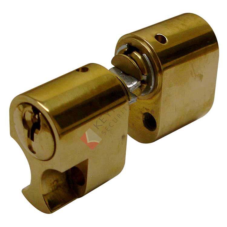 2000+ Premier XT External/Internal Scandinavian Double Cylinder - Polished Brass